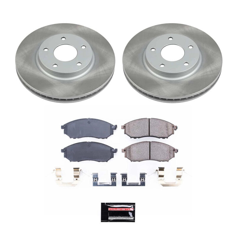 PSB Semi-Coated Rotor Kits - Power Stop 02-06 Infiniti Q45 Front Semi-Coated Rotor Kit