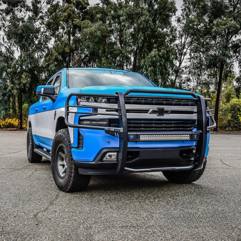 WES Sportsman Grille Guards - Westin 19-21 Chevy 1500 Sportsman X Grille Guard - Textured Black (Excl. 2019 Silverado LD)
