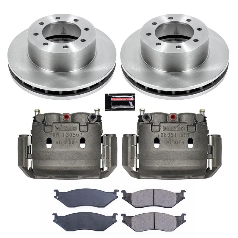 PSB Autospecialty Rotor - Power Stop 99-04 Ford F-550 Super Duty Front Autospecialty Kit w/Cals