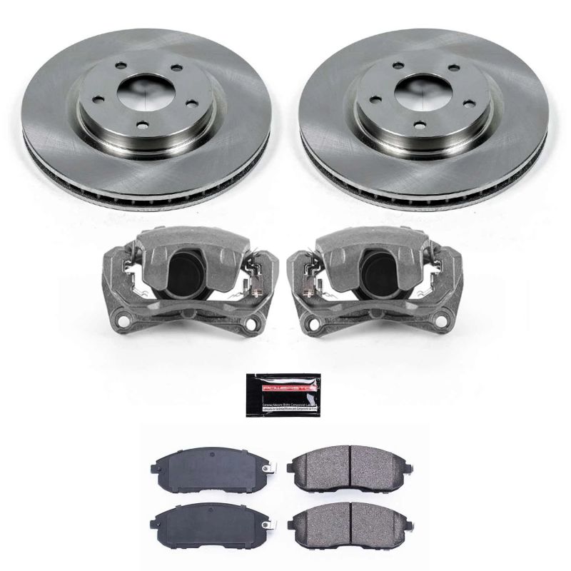 PSB Autospecialty Kit w/Cals - Power Stop 07-12 Nissan Sentra Front Autospecialty Brake Kit w/Calipers