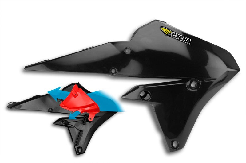 CYC Radiator Shroud - Cycra 14-19 Yamaha WR250F-450F/YZ250-450FX Powerflow Radiator Shrouds - Black