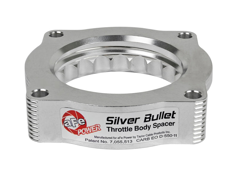 AFE Silver Bullet TBS CARB Approved - aFe Silver Bullet Throttle Body Spacer N62 Only BMW (E53) 04-09 5series (E60) 04-09 6series (E63/64)