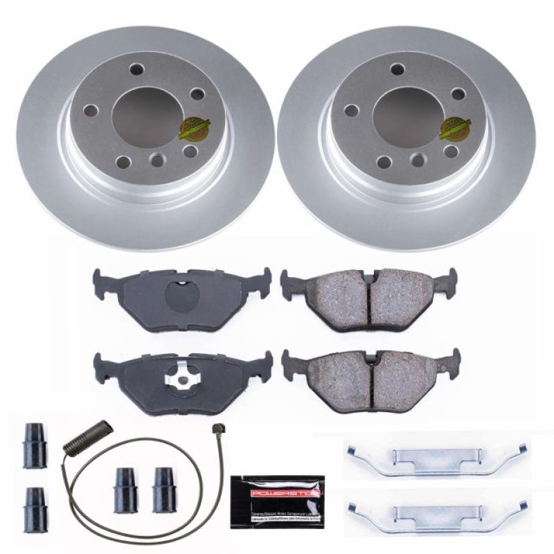 PSB Z23 Evolution Coated Kit - Power Stop 92-98 BMW 318i Rear Z23 Evolution Sport Coated Brake Kit