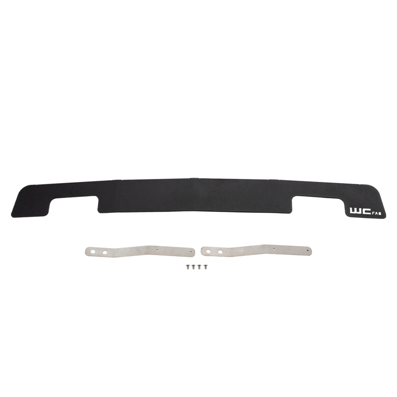 WCF Bumper Grilles - Wehrli 11-14 Chevy 2500/3500 HD Valance Filler Panel Kit w/ Tow Hooks - Fine Tex Black