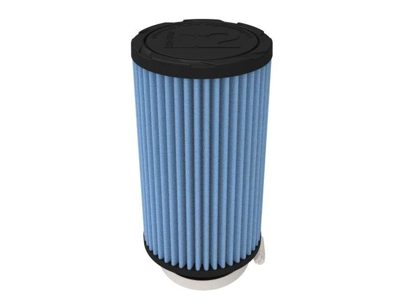 AFE Universal D2 Dura Dry Air Filter - aFe Magnum FORCE Intake Replacement Air Filter w/ D2 Dura-Dry 2-3/4in Fx4in Bx4in Tx7in Hx10 Deg
