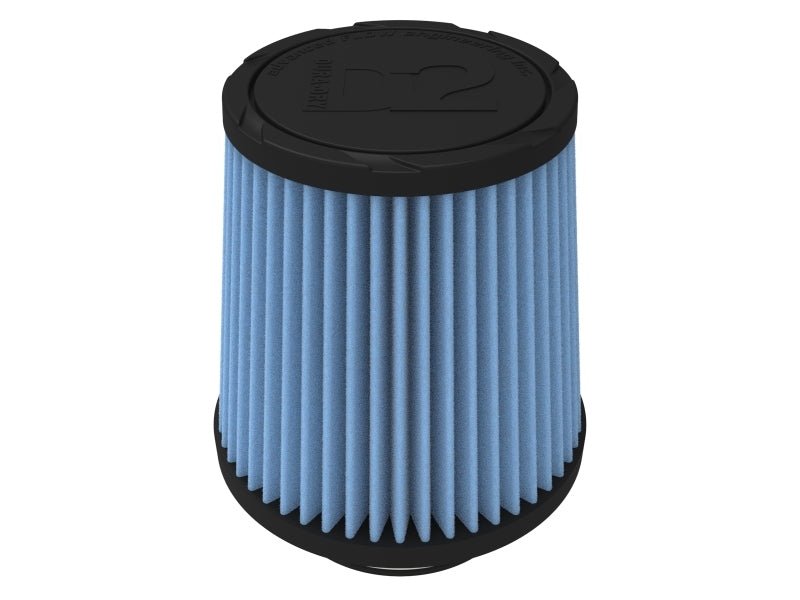 AFE Universal D2 Dura Dry Air Filter - aFe POWER Universal Clamp-On Air Filter w/ D2 Dura-Dry Media - 3-1/2in F x 6in B x 4-3/4in T x 6in H