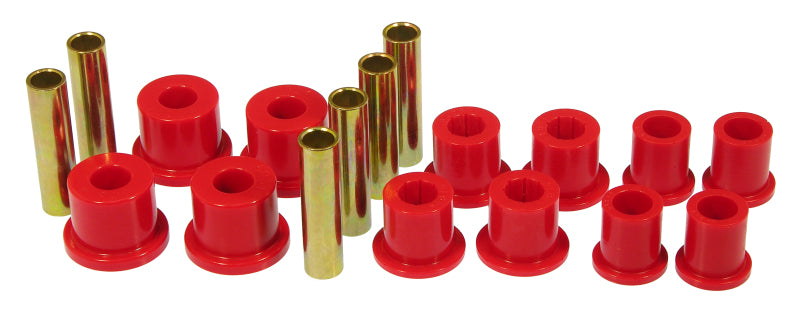 PRO Spring/Shackle Bush- Red - Prothane 89-95 Ford Ranger Spring & Shackle Bushings - Red