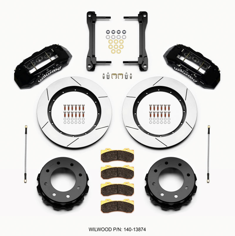 WIL TX6R Brake Kit - Wilwood TX6R Rear Kit 15.50in Black 2011-2015 GM Truck/SUV 2500