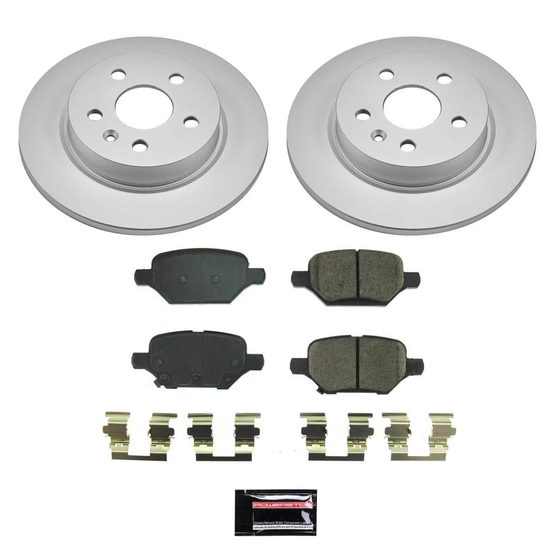 PSB Z17 Evolution Coated Kit - Power Stop 18-20 Buick Encore Rear Z17 Evolution Geomet Coated Brake Kit