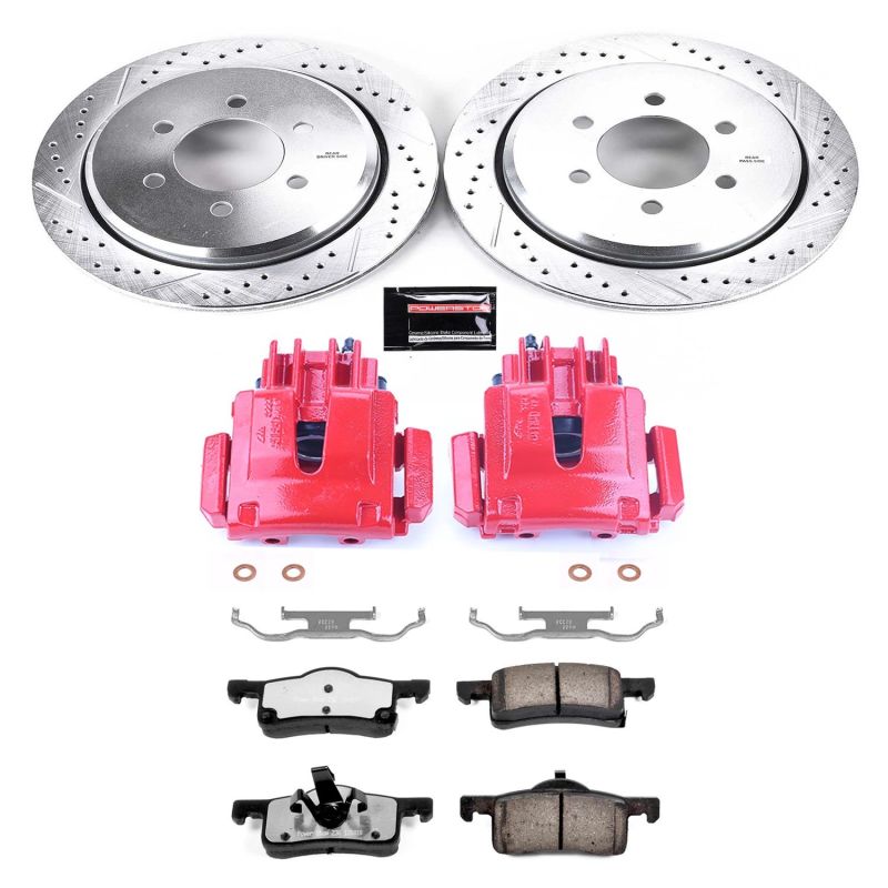 PSB Z36 Truck & Tow Kit w/Cals - Power Stop 02-06 Ford Expedition Rear Z36 Truck & Tow Brake Kit w/Calipers