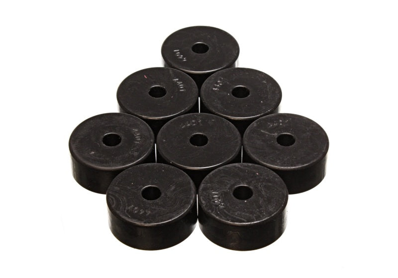ES Poly Pads - Black - Energy Suspension Pad - Med - 2-1/32in OD x 7/16in ID x 13/16in H - Black