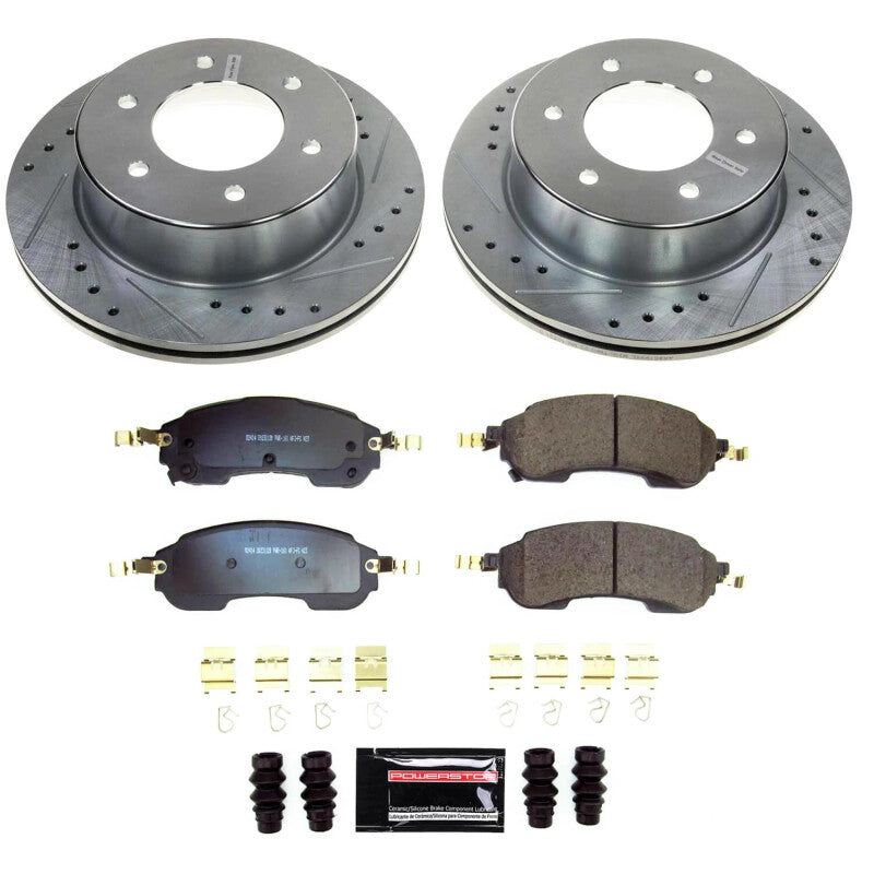 PSB Z23 Evolution Kit - Power Stop 21-23 Ford Bronco Rear Z23 Evolution Brake Kit