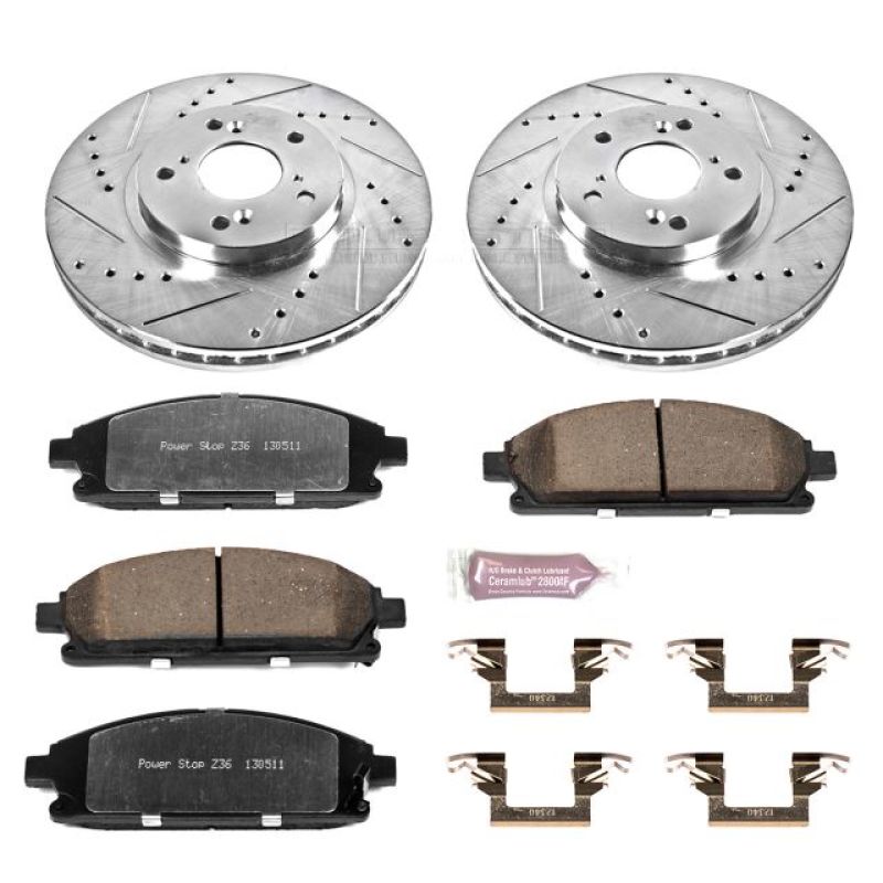 PSB Z36 Truck & Tow Kit - Power Stop 03-06 Acura MDX Front Z36 Truck & Tow Brake Kit