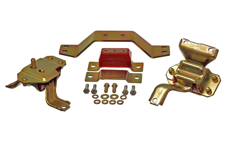 ES Eng/Trans Combo Kit - Red - Energy Suspension 99-04 Ford Mustang 4.6L V8 Red Motor & Transmission Mount Set