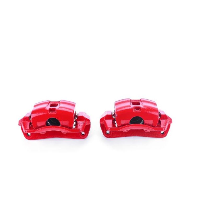 PSB Red Calipers - Power Stop 98-02 Mazda 626 Front Red Calipers w/Brackets - Pair