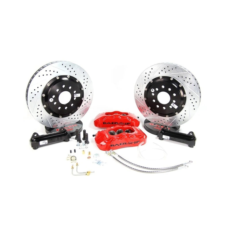 BAE Pro Brake Kits - Baer Brakes 85-87 Chevrolet Corvette 14in Pro+ Front SDZ Brake Kit - Red