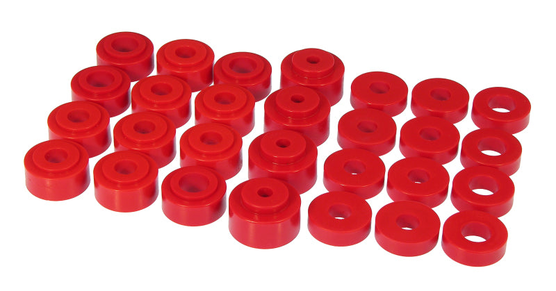 PRO Body/Subframe Bush - Red - Prothane 68-72 GM Mid-Size Convert Body Mount - Red