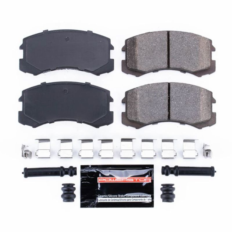 PSB Z23 Evolution Brake Pads - Power Stop 02-07 Mitsubishi Lancer Front Z23 Evolution Sport Brake Pads w/Hardware