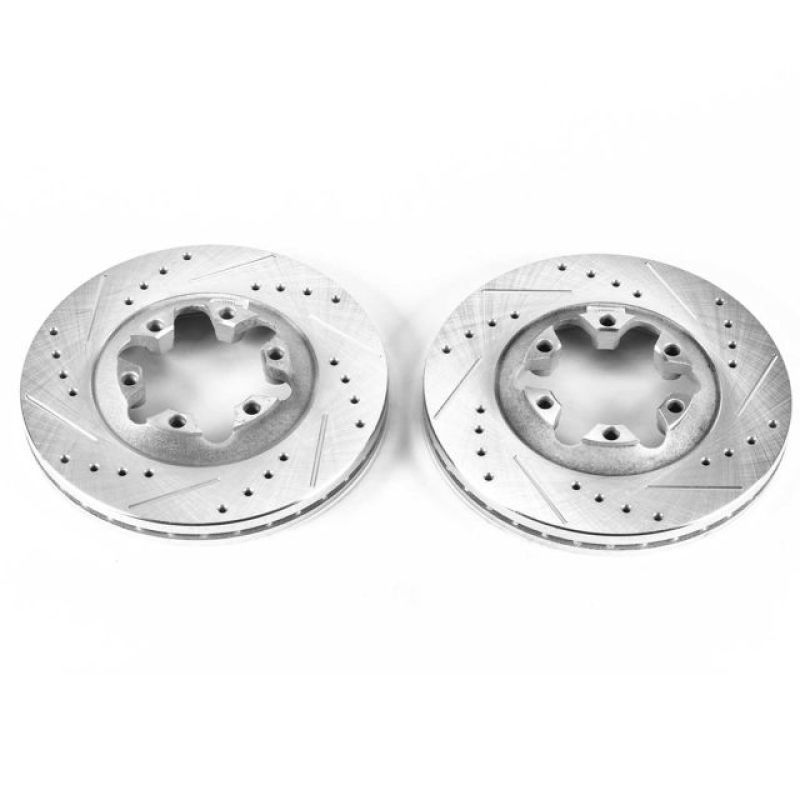 PSB Evolution Drill/Slot Rotor - Power Stop 04-08 Chevrolet Colorado Front Evolution Drilled & Slotted Rotors - Pair