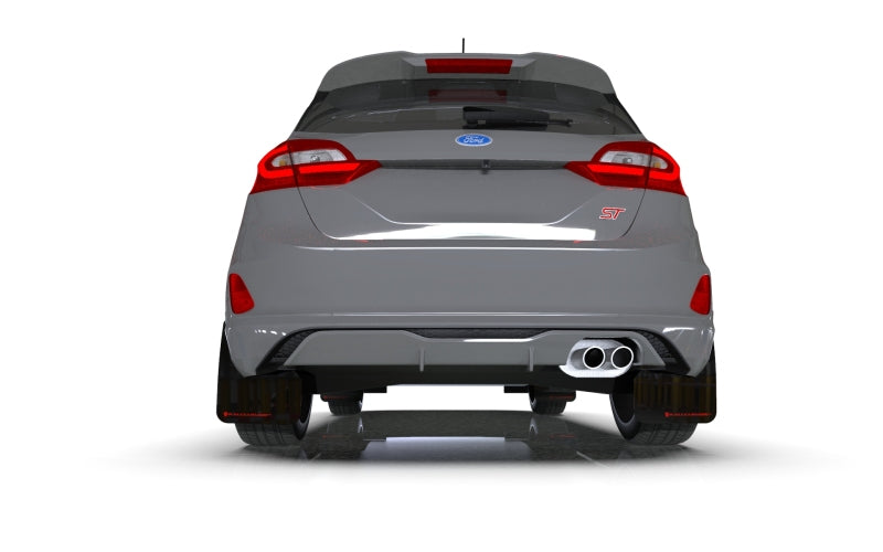 RAL UR Blk Flap/Dark Grey Logo - Rally Armor 18-23 Ford Fiesta ST MK8 Black UR Mud Flap w/Dark Grey Logo