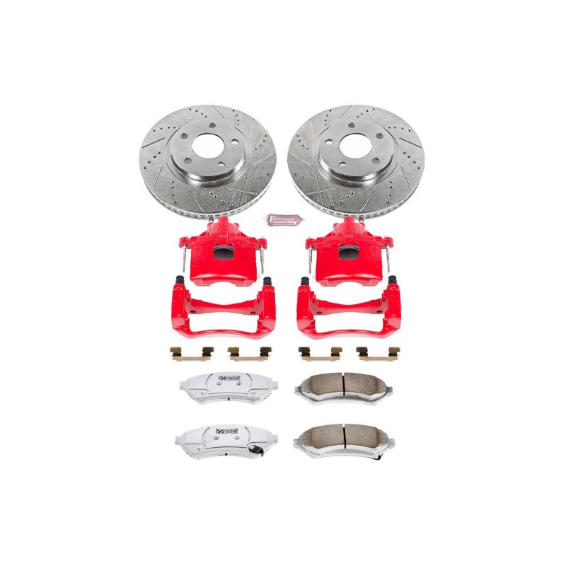 PSB Z26 Street Kit w/Cals - Power Stop 00-04 Buick LeSabre Front Z26 Street Warrior Brake Kit w/Calipers