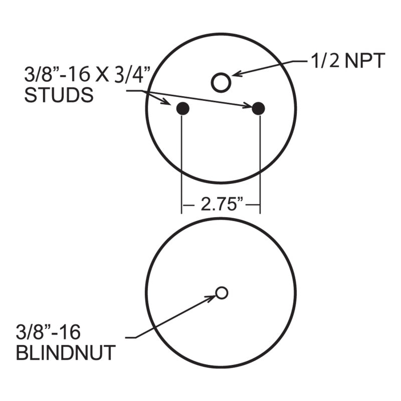 FIR Replacement Air Springs - Firestone Ride-Rite Replacement Air Helper Spring 224C (W217606776)