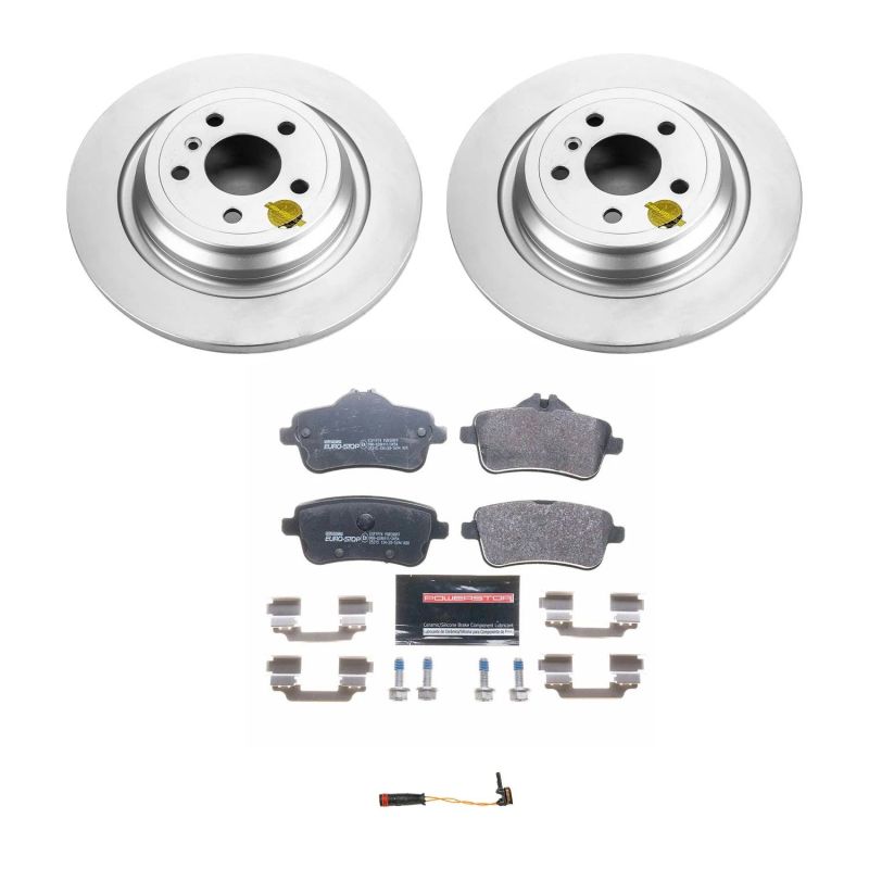 PSB Euro-Stop Kit - Power Stop 2016 Mercedes-Benz GLE300d Rear Euro-Stop Brake Kit