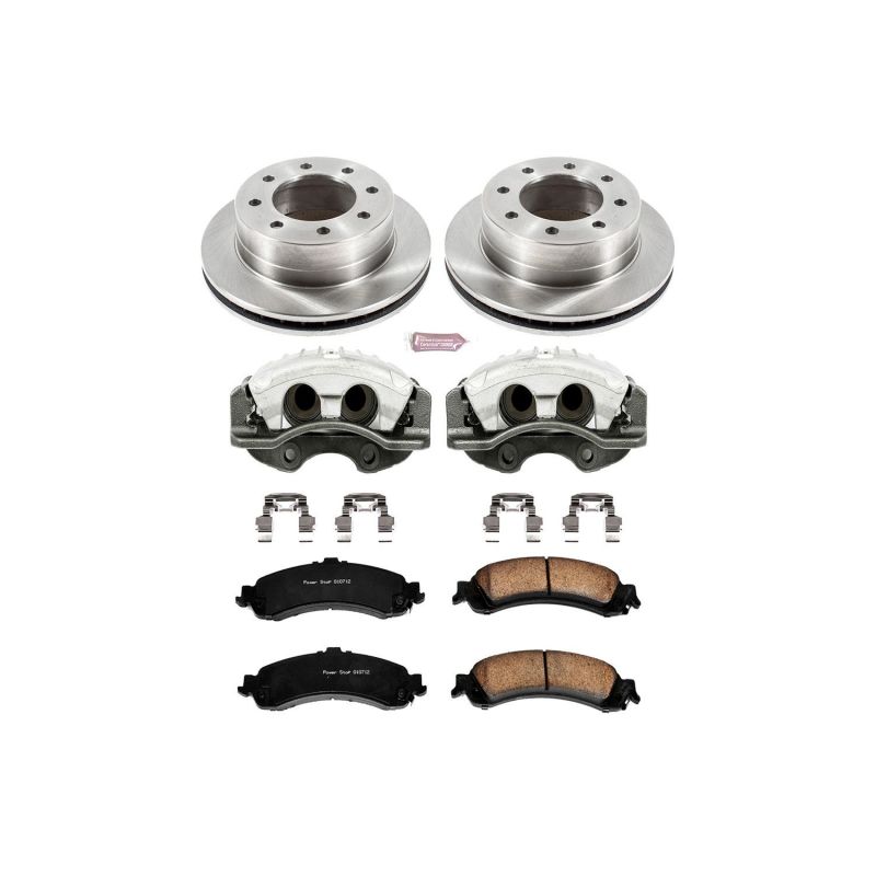 PSB Autospecialty Kit w/Cals - Power Stop 2005 Chevrolet Silverado 1500 HD Rear Autospecialty Brake Kit w/Calipers