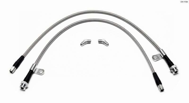 WIL Flexline Brake Hose - Wilwood Flexline Kit Front Nissan 370Z/Fiti G37 w/ SL4 or SL6 Caliper