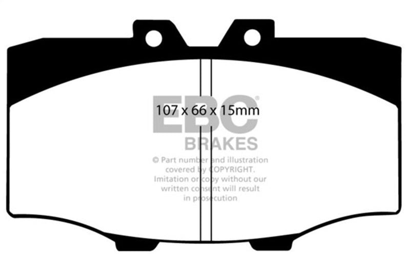 EBC Ultimax2 Brake Pad Sets - EBC 84-88 Toyota 4 Runner 2.4 Ultimax2 Front Brake Pads