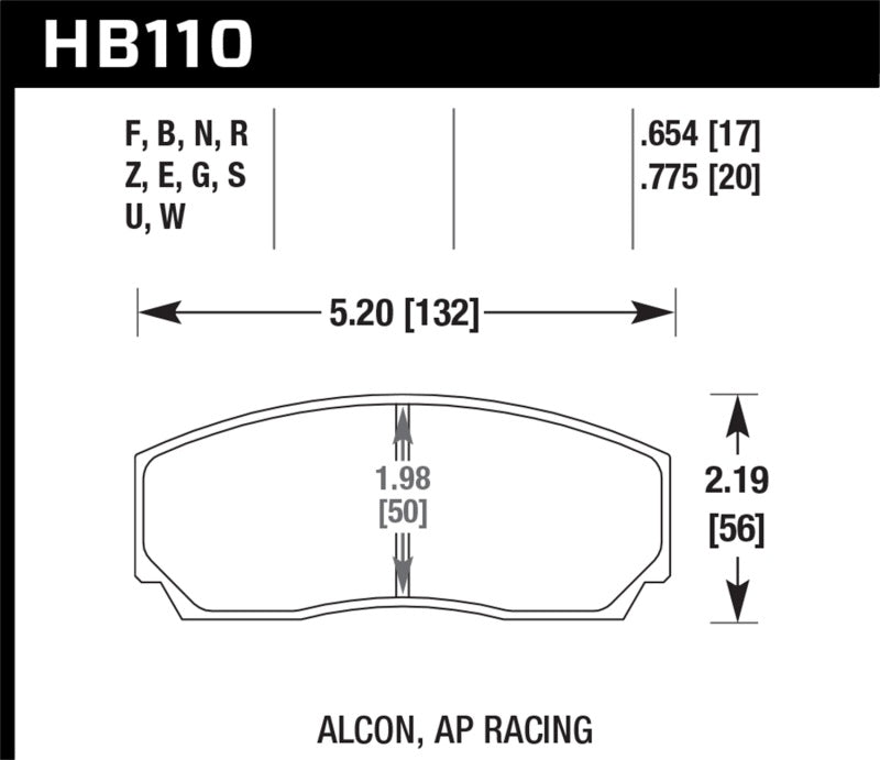 HAWK DTC-60 Brake Pad Sets - Hawk AP CP2279 / CP3788 / CP3789 / CP5835 / CP5880 / CP5830 (SC430) Caliper DTC-60 Race Brake Pads