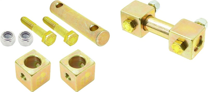 ROK Suspension Components - RockJock TJ/LJ/XJ/MJ Shock Bar Pin Eliminator Kit Front Pair