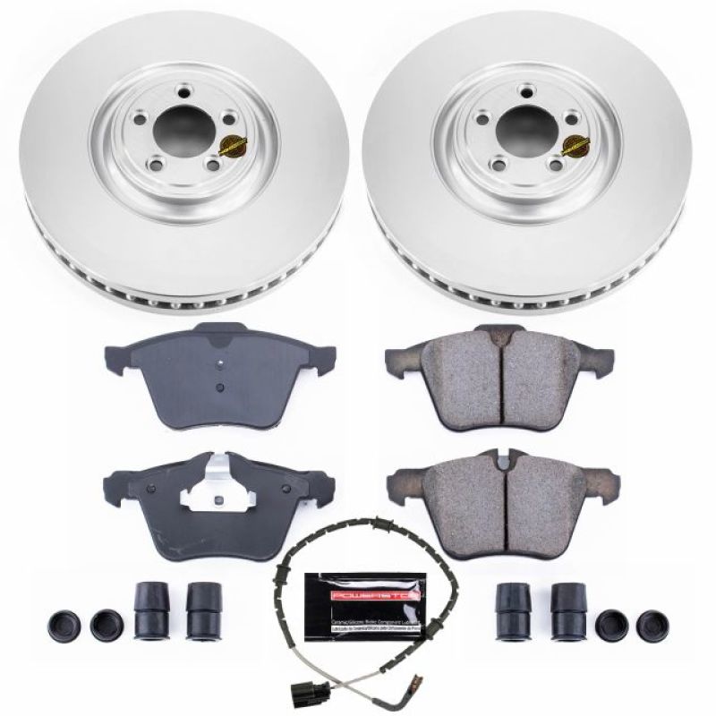 PSB Evolution Coated Rotor - Power Stop 2018 Jaguar XJ Front Z23 Coated Brake Kit