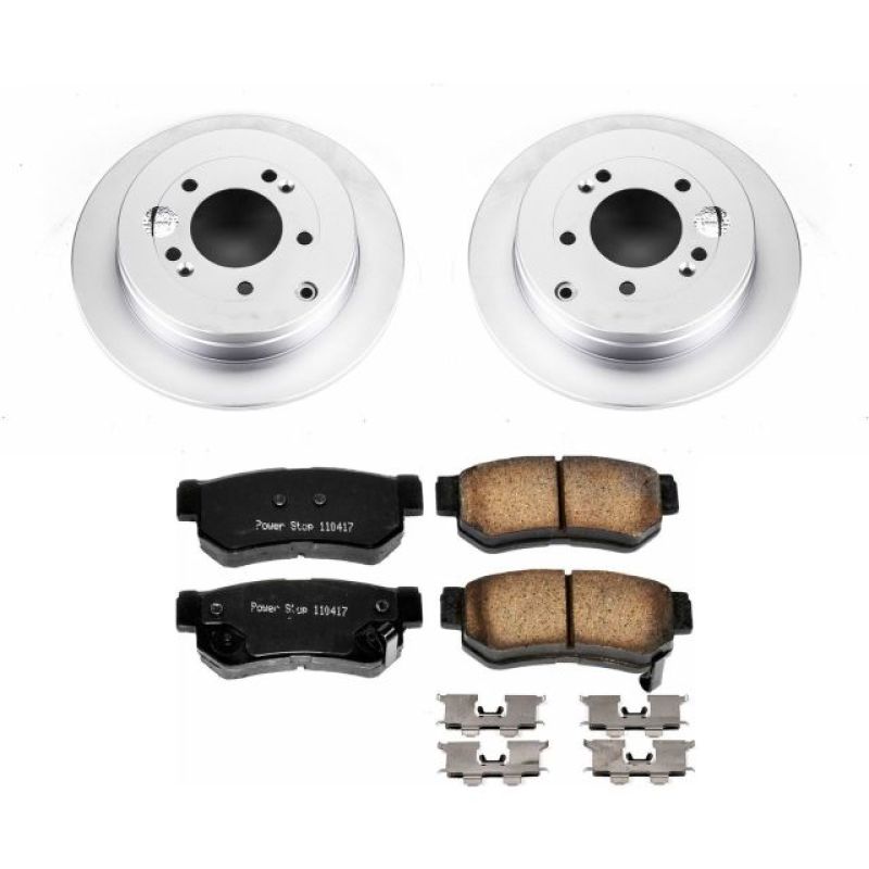 PSB Z17 Evolution Coated Kit - Power Stop 06-09 Hyundai Azera Rear Z17 Evolution Geomet Coated Brake Kit