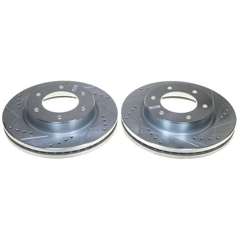 PSB Evolution Drill/Slot Rotor - Power Stop 19-22 Ford Ranger Front Evolution Drilled & Slotted Rotor - Pair