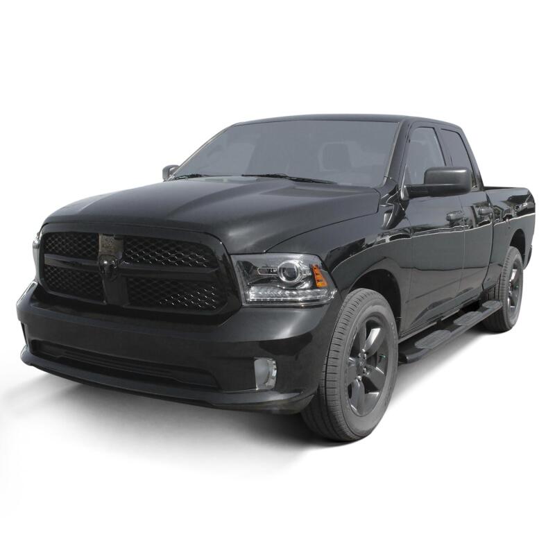 WES Nerf Bars - PRO TRAXX 5 - Westin 2009-2018 Ram/Dodge 1500 Quad Cab (6.5 ft Bed) PRO TRAXX 5 WTW Oval Nerf Step Bars - Black