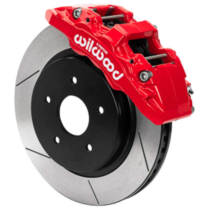 WIL Aero Brake Kit - Wilwood 13-18 Dodge Ram 1500 Aero6 DM Front Brake Kit w/ Lines - Red