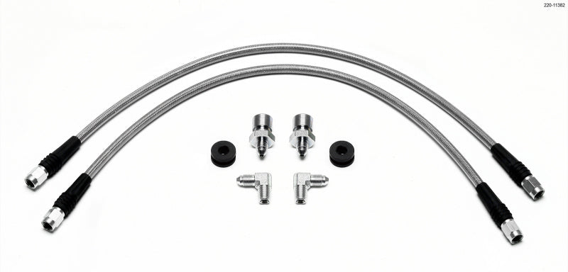 WIL Flexline Brake Hose - Wilwood Flexline Kit 2010 Camaro Front