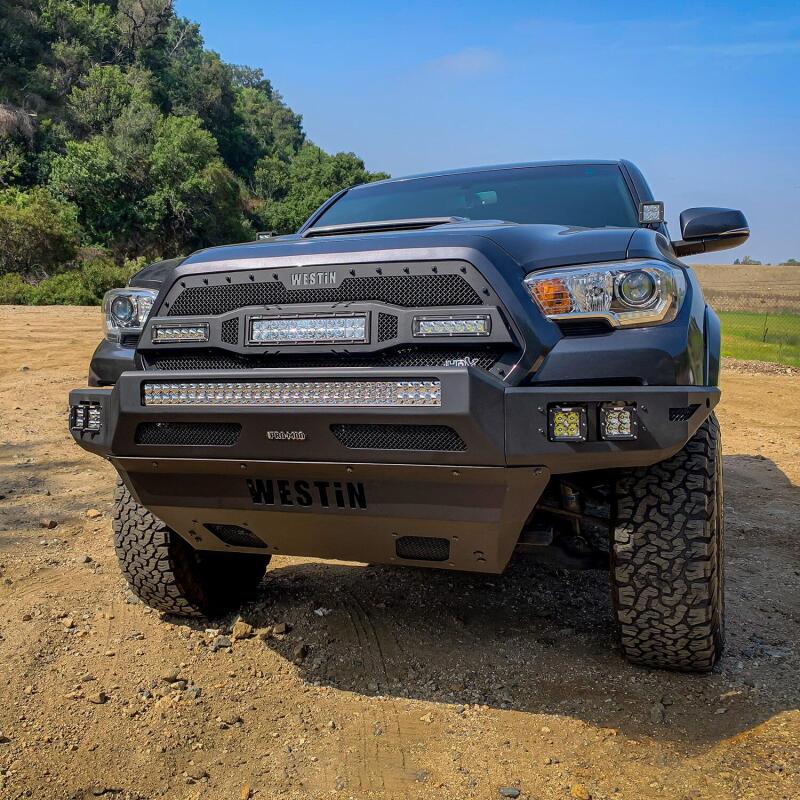 WES Pro-Mod Skid Plate - Westin 16-21 Toyota Tacoma Pro-Mod Skid Plate - Textured Black