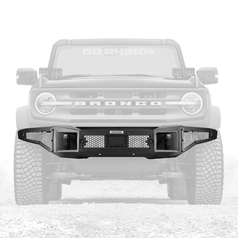 GOR Rockline Bumper - Go Rhino 21-24 Ford Bronco (2 and 4 Door) Rockline Full Width Bumper