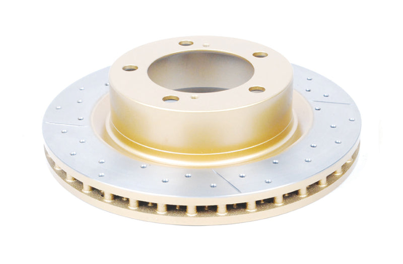 DBA Street Slot&Drill Rotors - DBA 09-15 Toyota Landcruiser / 10-13 Lexus GX460 Front Drilled & Slotted Street Series Rotor
