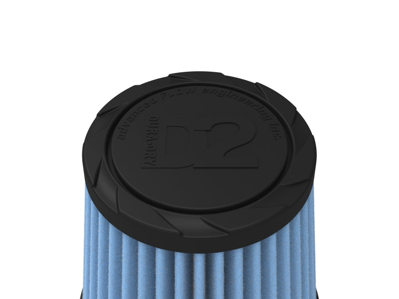 AFE Universal D2 Dura Dry Air Filter - aFe POWER Universal Clamp-On Air Filter w/ D2 Dura-Dry Media 3 IN F x5 IN B x3-1/2 IN T x5 IN H
