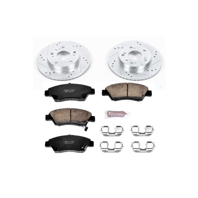 PSB Z23 Evolution Kit - Power Stop 13-15 Acura ILX Front Z23 Evolution Sport Brake Kit