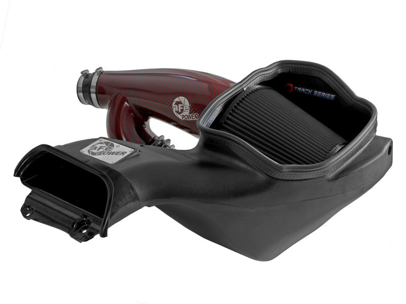 AFE Track Series Intake - aFe 17-24 Ford F-150 Track Series Red Kevlar Carbon Fiber C/A Intake System w/Black Pro 5R Filter