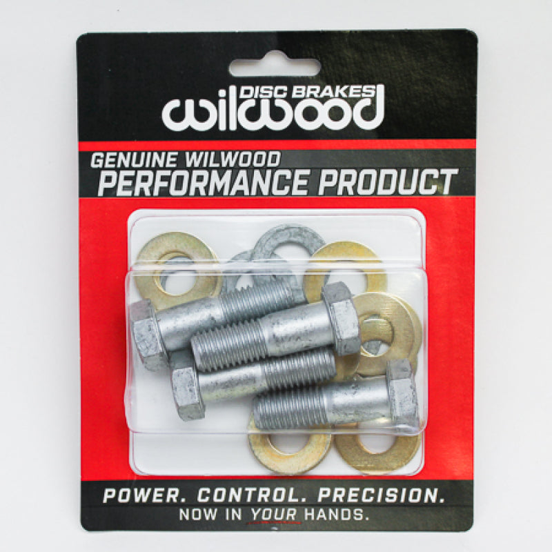 WIL Bolt Kit - Wilwood Bolt Kit - C5/6 Bracket and Spindle Stepped Shank Bolt Kit