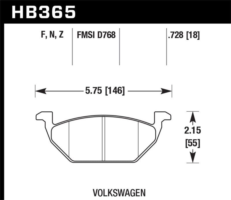 HAWK HP+ Brake Pad Sets - Hawk HP+ Street Brake Pads