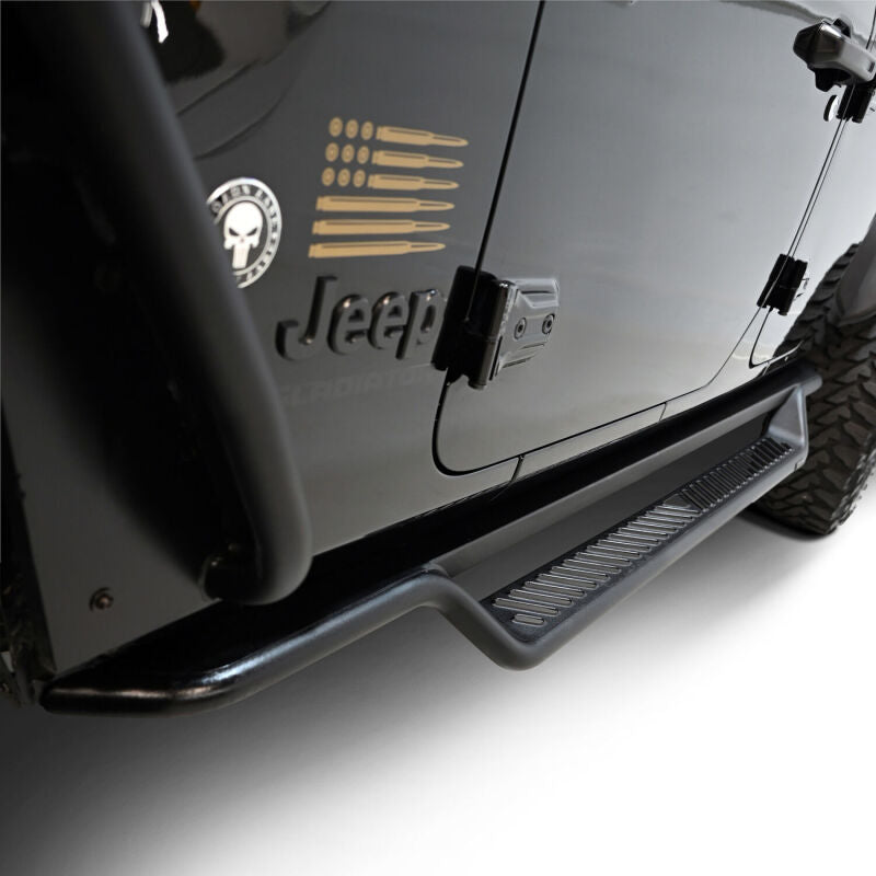 WES Running Boards - Outlaw - Westin 20-25 Jeep Gladiator Outlaw Drop Running Boards - Tex. Blk