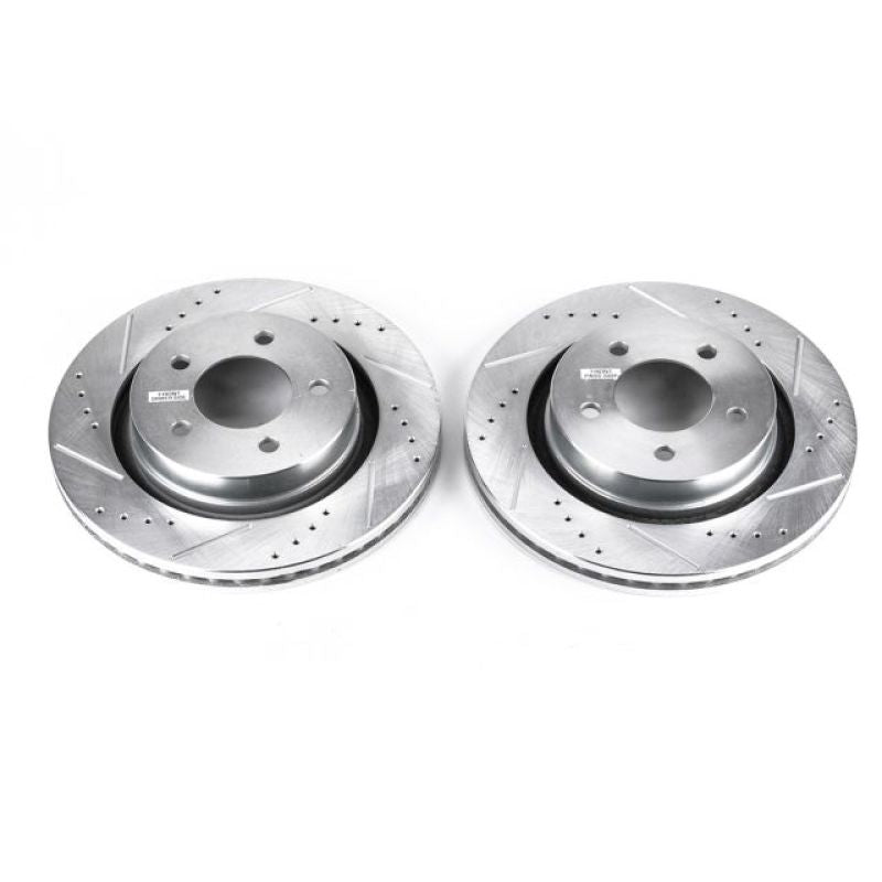 PSB Evolution Drill/Slot Rotor - Power Stop 99-04 Chrysler 300M Front Evolution Drilled & Slotted Rotors - Pair