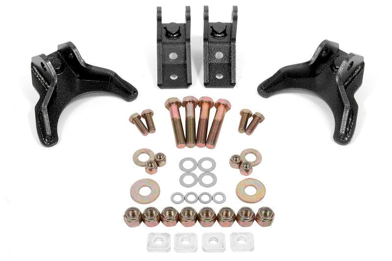 BMR Coilover Conversion Mounts - BMR 82-02 3rd Gen F-Body Coilover Conversion Kit Rear Non-Adj Shock Mount w/o CAB - Black Hammertone