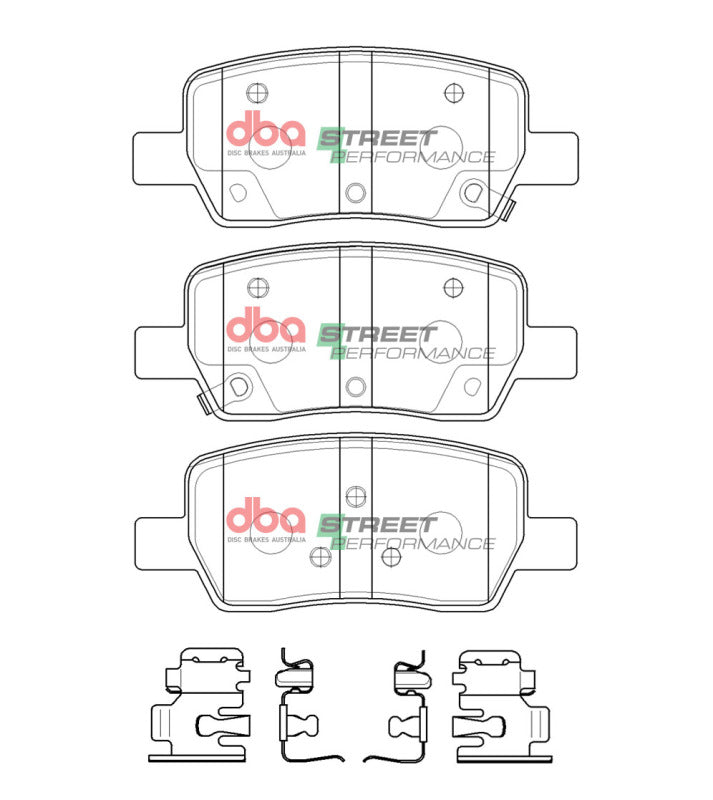 DBA SP Performance Brake Pads - DBA 2022 Hyundai Santa Cruz Rear SP Performance Brake Pads